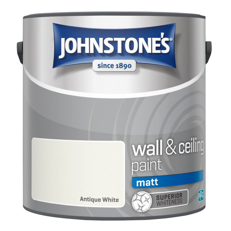 Johnstone's Wall & Ceiling Matt 2.5L - Antique White