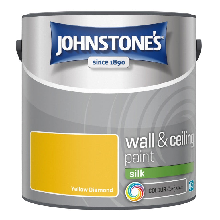 Johnstone's Wall & Ceiling Silk 2.5L - Yellow Diamond