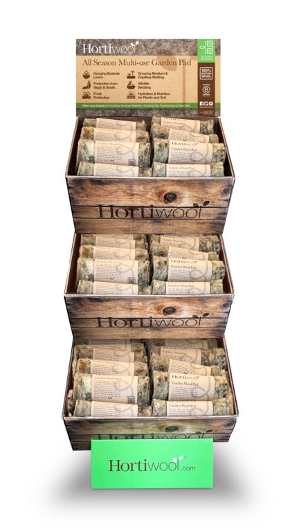 Hortiwool Starter Wool Pad Display Unit