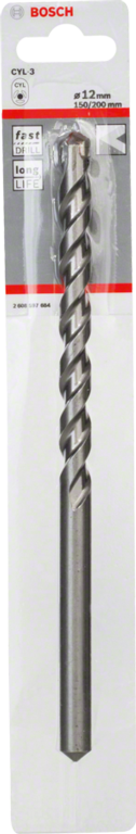 Bosch Silver Percussion Concrete Drill Bit - 12.0 x 150 x 200mm