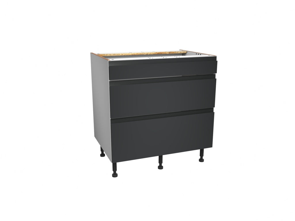 Gower Rapide+ Capri Dark Matt Grey 3 Drawer Pack - 800mm