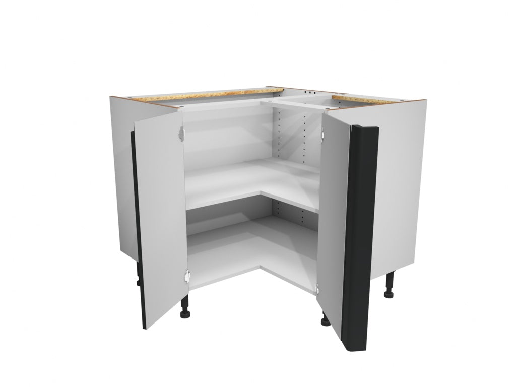 Gower Rapide+ Capri Dark Matt Grey Larder Corner Base - 935mm Pack 2