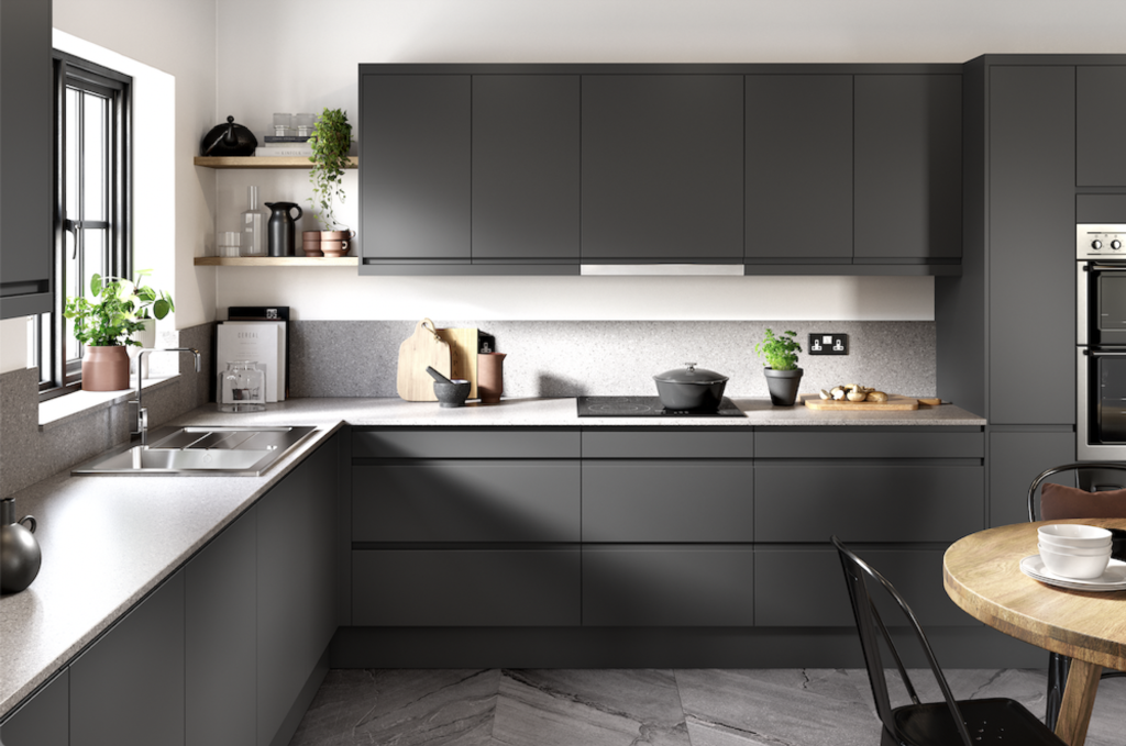 Gower Rapide+ Capri Dark Matt Grey Cooker Hood Unit - 600mm
