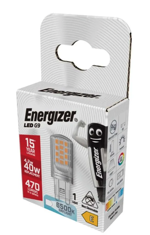 Energizer LED G9 470lm 6500k Daylight - 4.2w