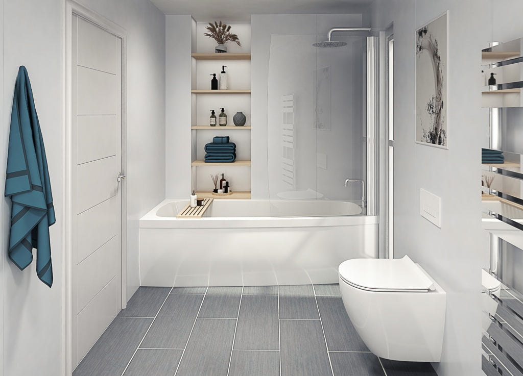 Perform Panel White Gloss Bathroom and Shower Panel - 2400mm x 1180mm 5203