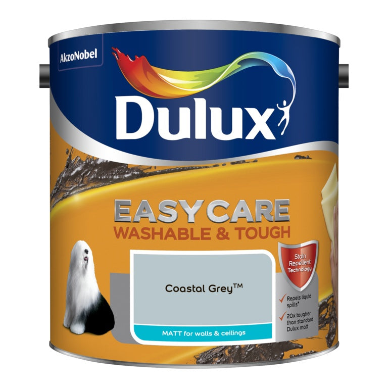 Dulux Easycare Washable & Tough Matt 2.5L - Coastal Grey