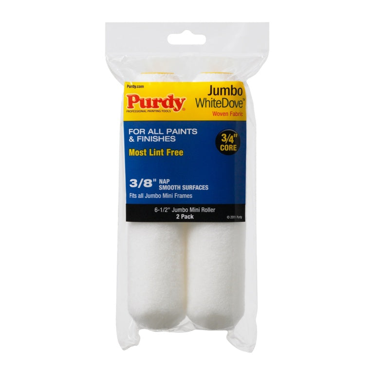 Purdy White Dove Jumbo Sleeve - 6.5" x 3/8" / Pack 2