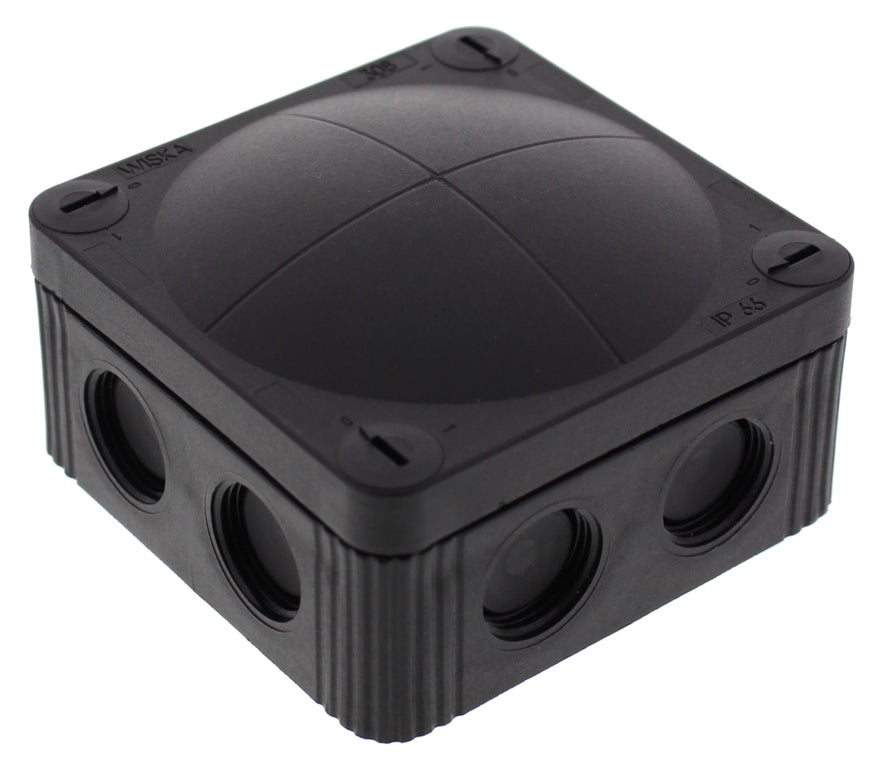 Wiska Combi 308/5 Junction Box - IP66/67 Black