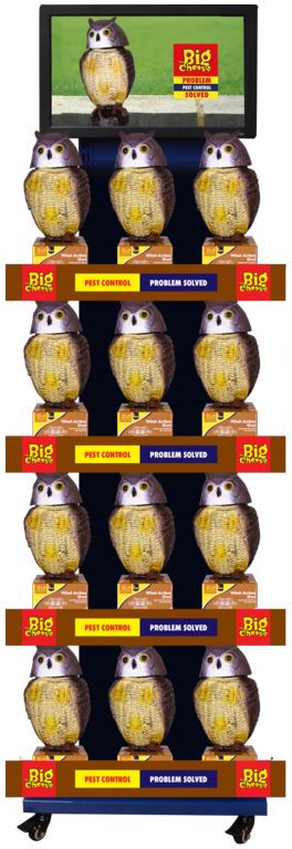 The Big Cheese Wind Action Owl - Dispaly Unit