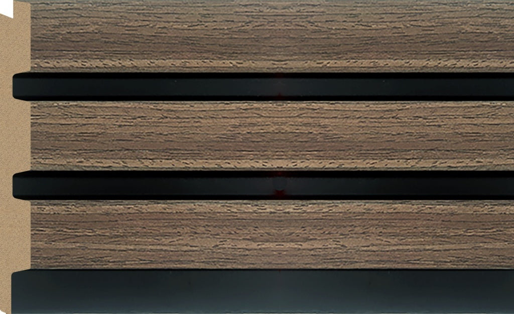 Bosco 3D Wall Panel 300mm x 12mm x 2.6m - Walnut