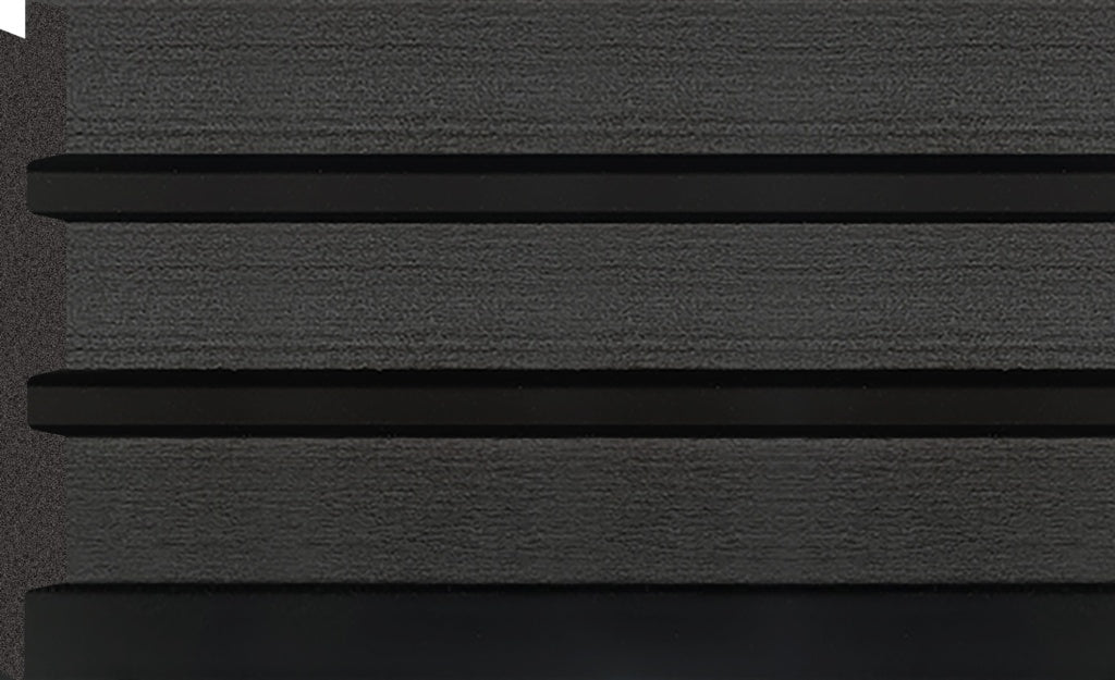 Bosco 3D Wall Panel 300mm x 12mm x 2.6m - Charcoal