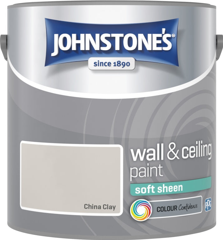 Johnstone's Wall & Ceiling Soft Sheen 2.5L - China Clay