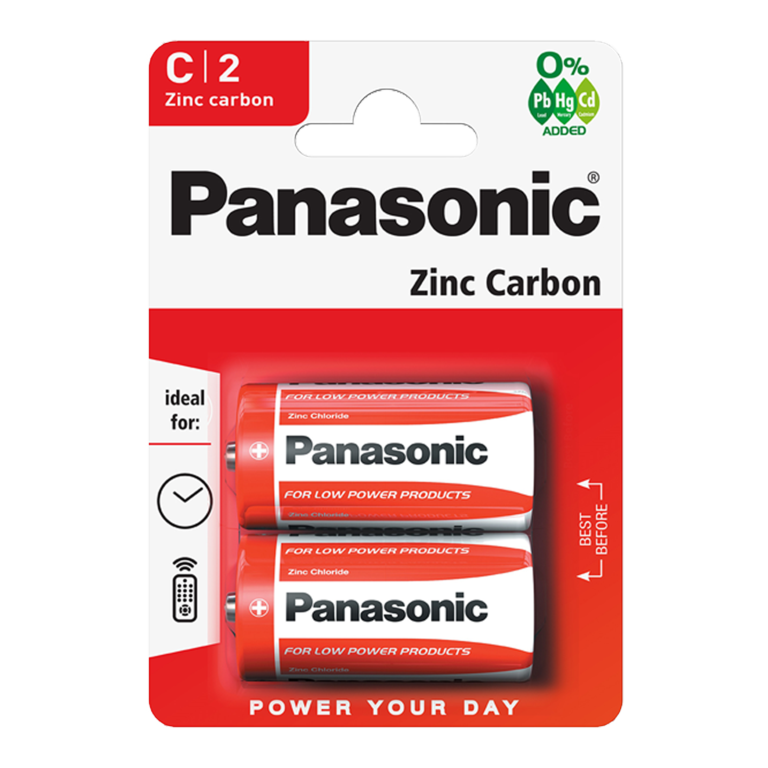 Panasonic Zinc Carbon Batteries - C Size
