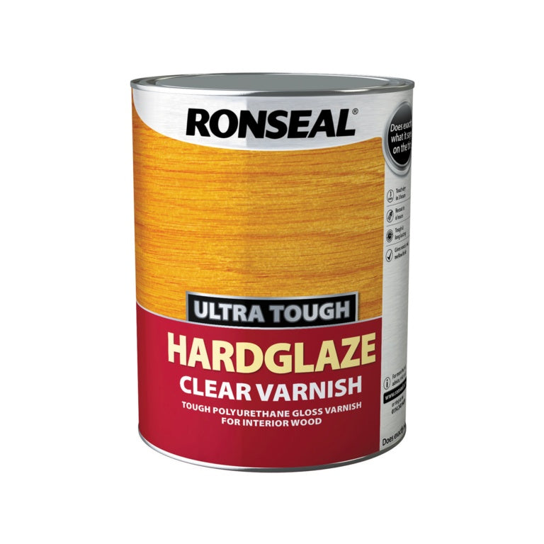 Ronseal Ultra Tough Varnish Hard Glaze - 5L