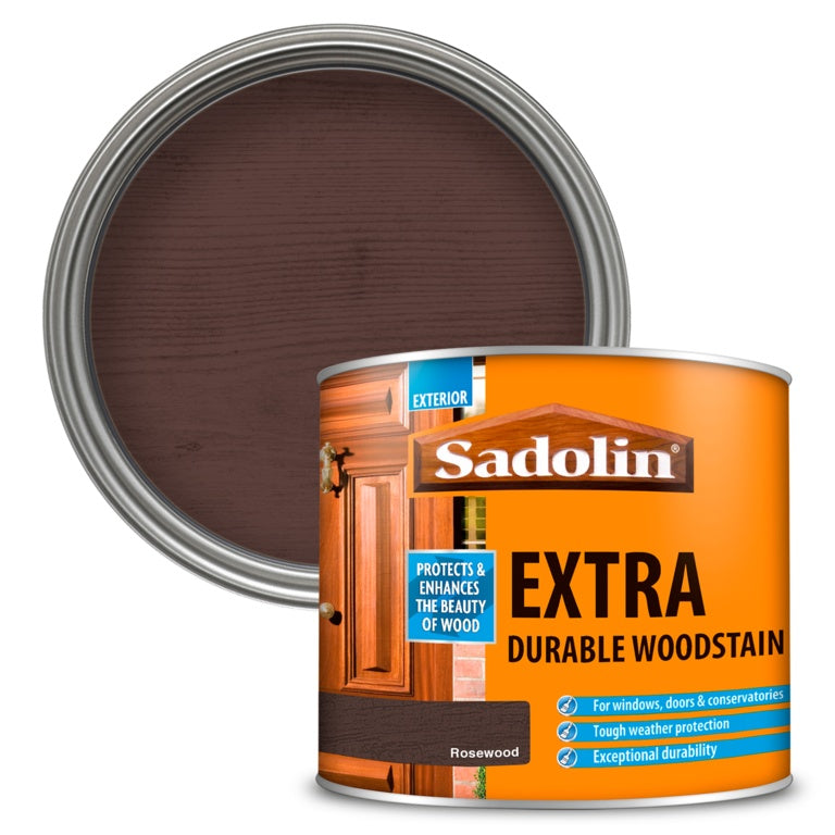 Sadolin Extra Durable Woodstain - 500ml  Rosewood