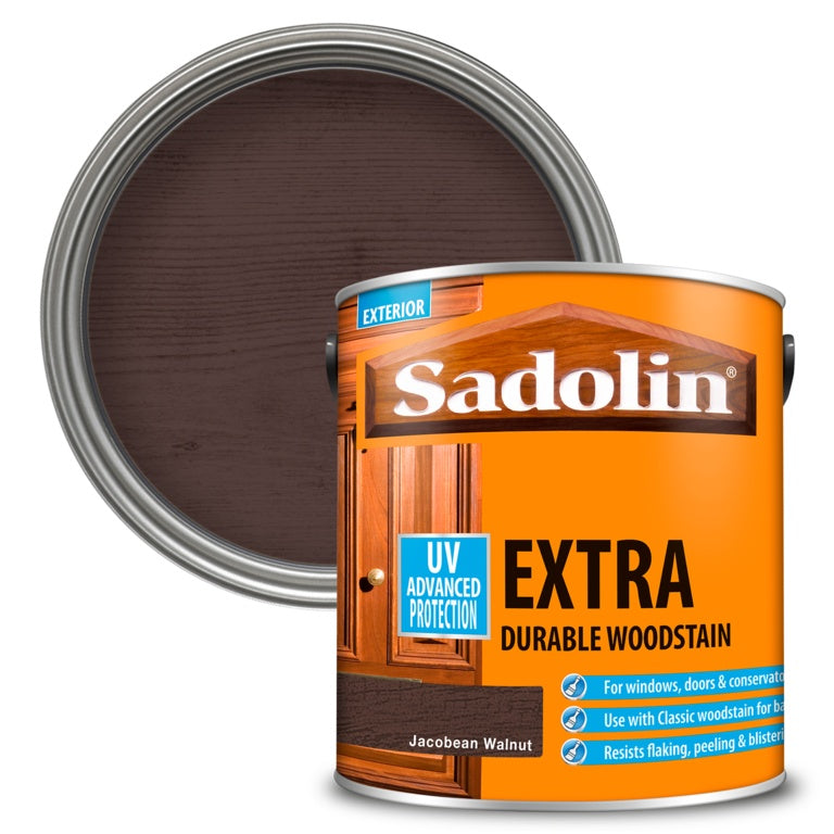 Sadolin Extra Durable Woodstain - 2.5L Jacobean Walnut