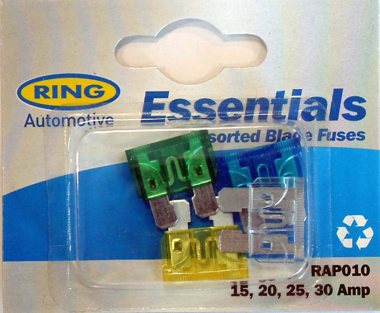 Ring 4 x Blade Fuses - 15, 20, 25, 30 Amp
