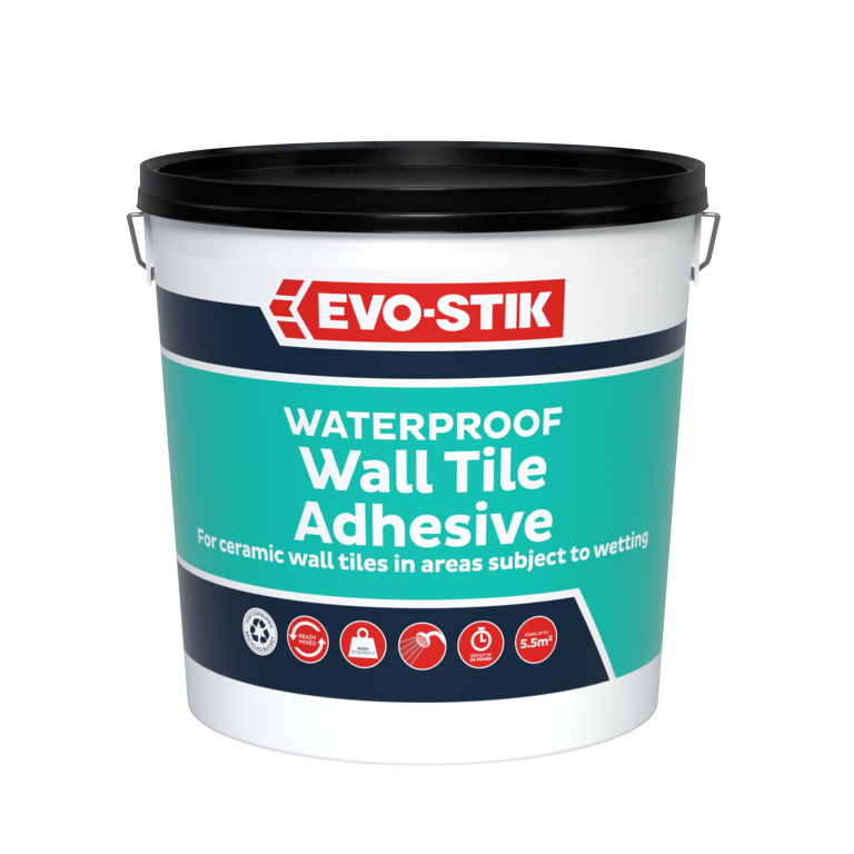 Evo-Stik Tile A Wall Waterproof Adhesive for Ceramic Tiles - 5L