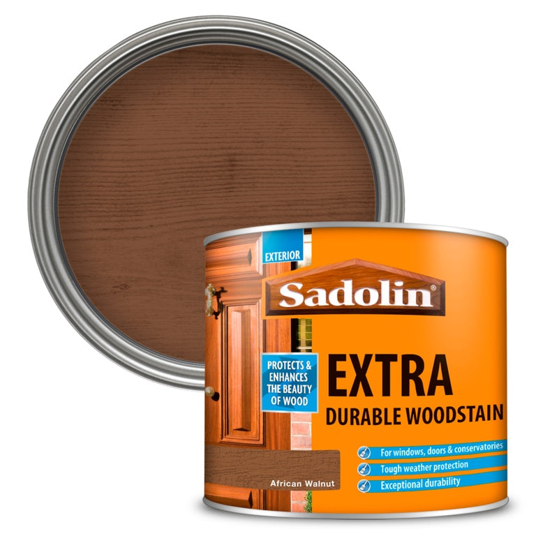 Sadolin Extra Durable Woodstain - 500ml African Walnut