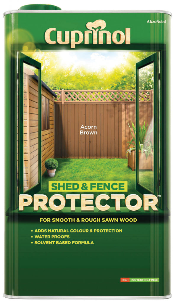 Cuprinol Shed & Fence Protector 5L - Acorn Brown