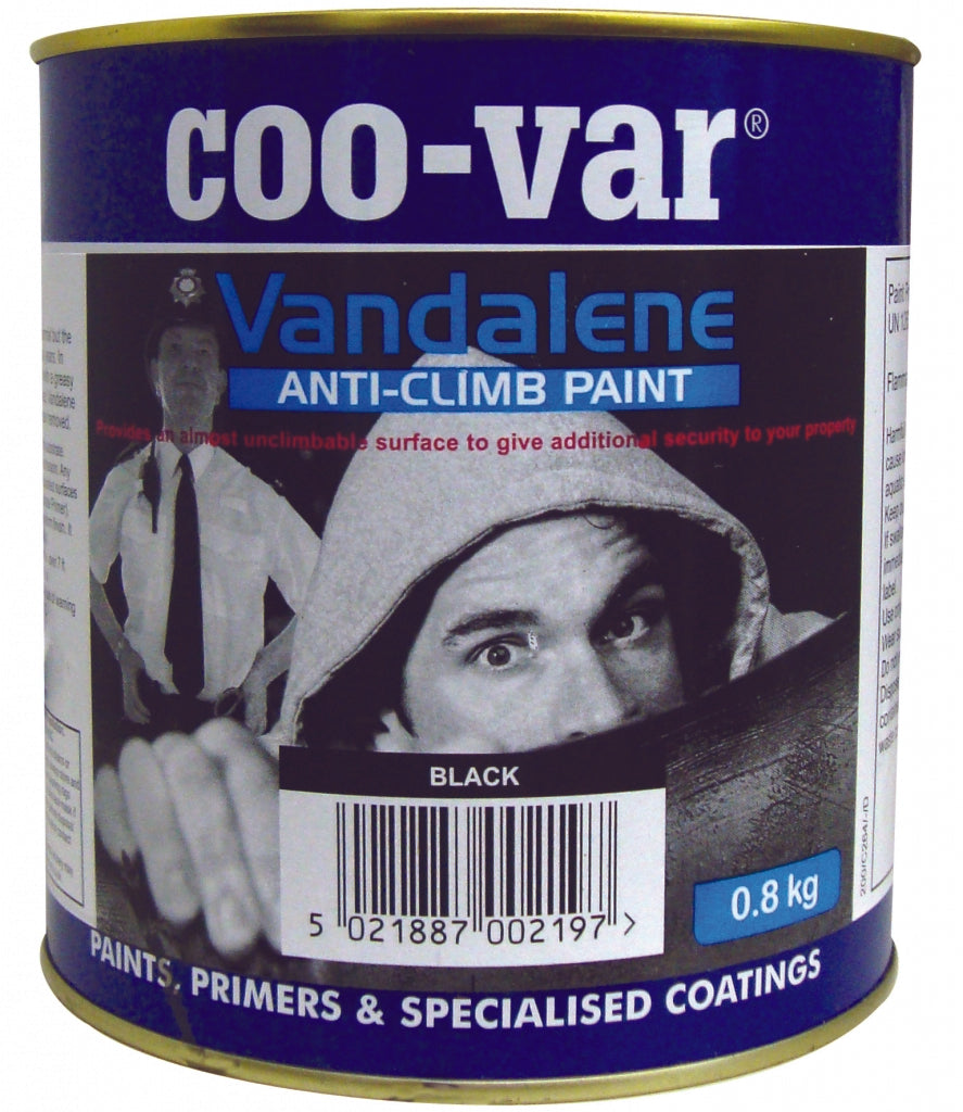 Coo-Var Vandalene Anti-Climb Paint - Black - 2.0kg
