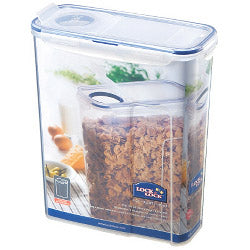 Locknlock Rectangular Storage Container with Flip Top Lid Clear/Blue - 4.3L (237 x 112 x 280mm)