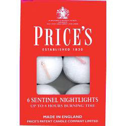 Price's Candles Sentinel Nightlights - Pack 6