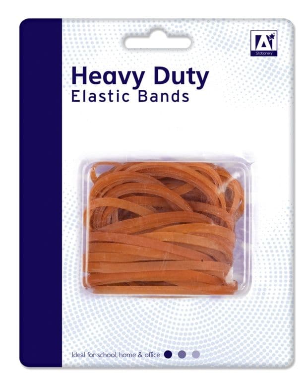 A Star Heavy Duty Elastic Bands - 50g
