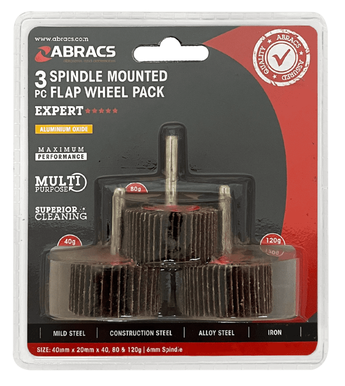 Abracs Flap Wheel - 40mm Pack 3
