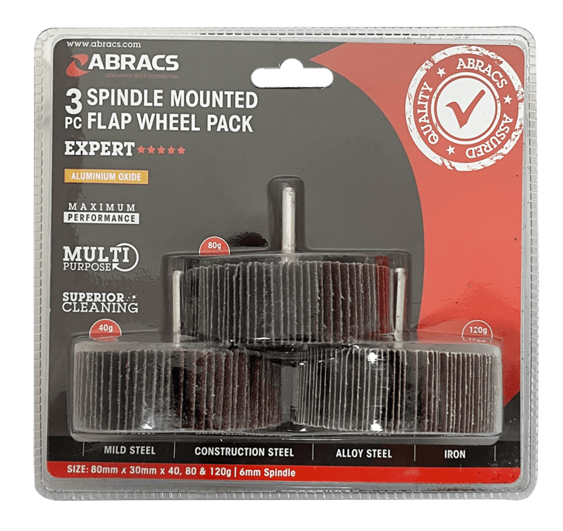 Abracs Flap Wheel - 80mm Pack 3