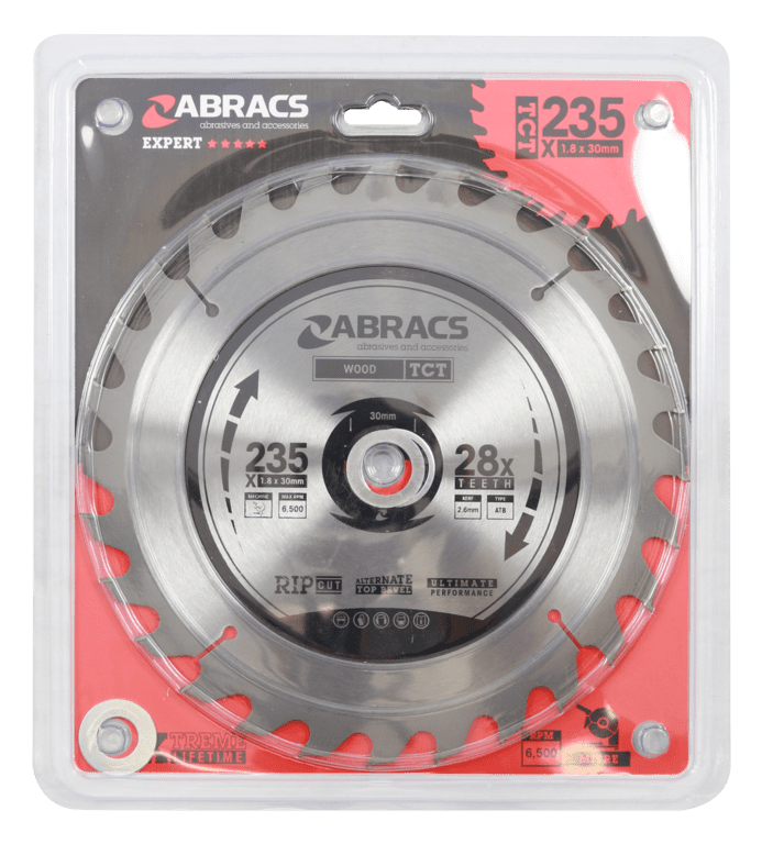 Abracs Mitre Saw Blade - 235mm x 30mm x 28t 240v