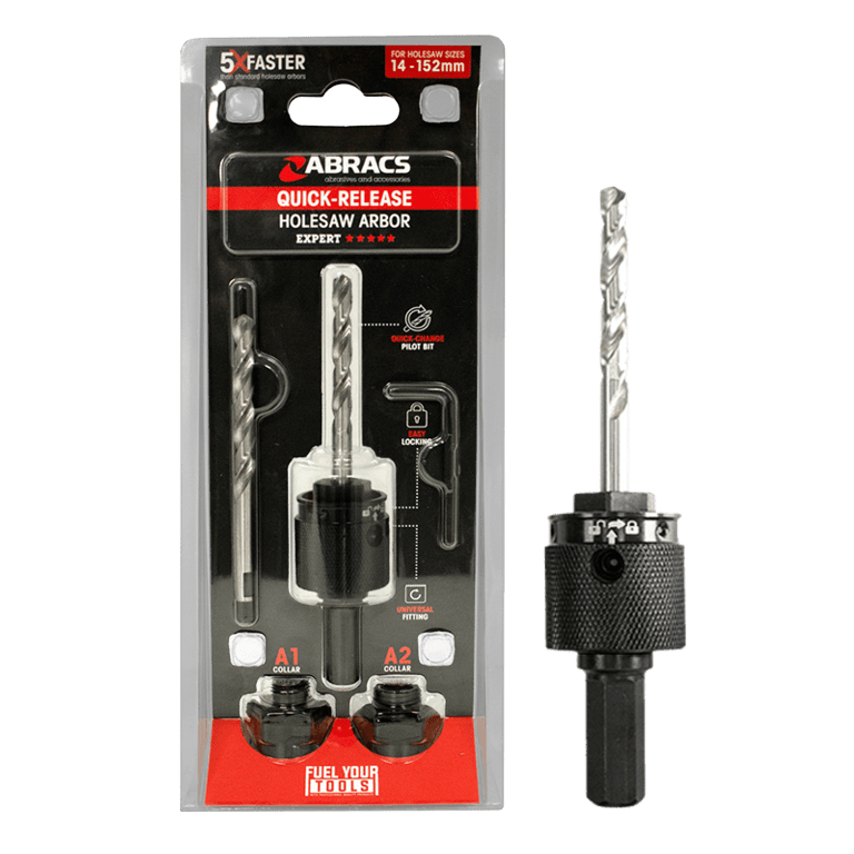Abracs Quick Release Hole Saw Arbour