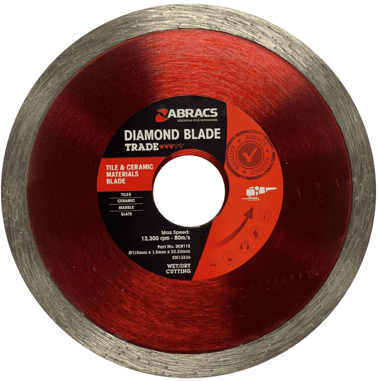 Abracs Tile & Ceramic Diamond Blade - 115mm x 7mm x 22.23mm