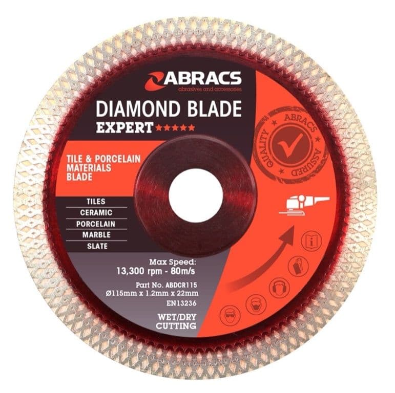 Abracs X-Tech Tile Blade - 115mm x 1.2mm x 22.23mm