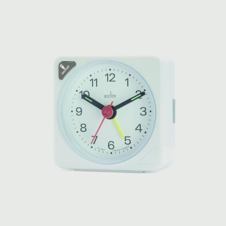 Acctim Ingot Crescendo Alarm Clock - White