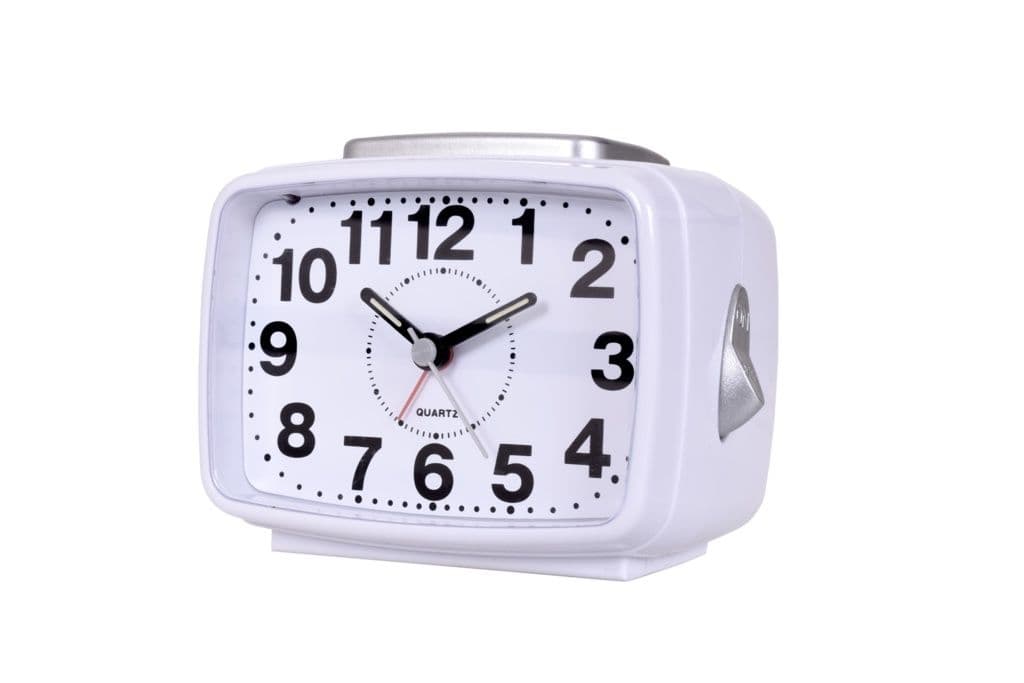 Acctim Titan 2 Sweep Seconds Hand Alarm - White