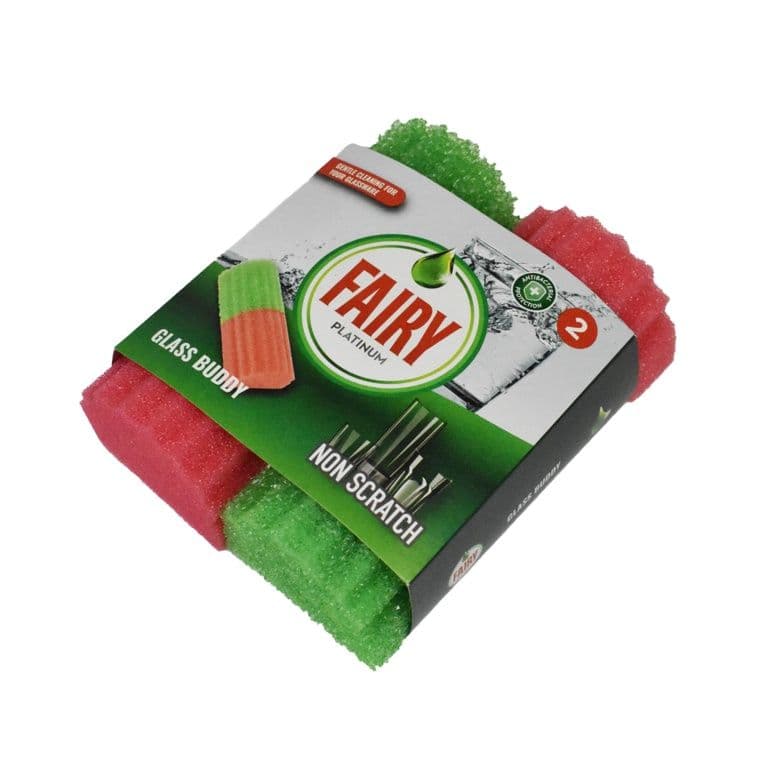 Addis Fairy Glass Buddy Sponge - Pack 2