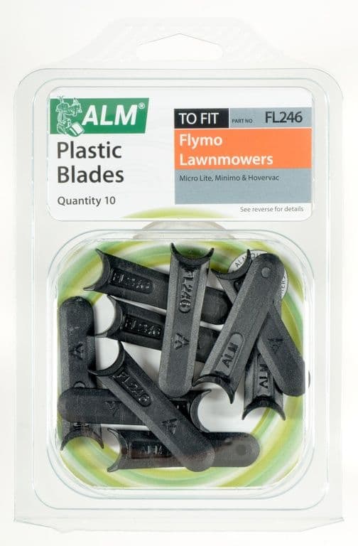 ALM Plastic Blades -  with Small Half-Moon - Pack of 10