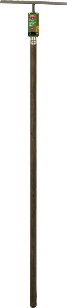 Ambassador Ash Handle Stainless Steel Garden Rake - Length: 147cm