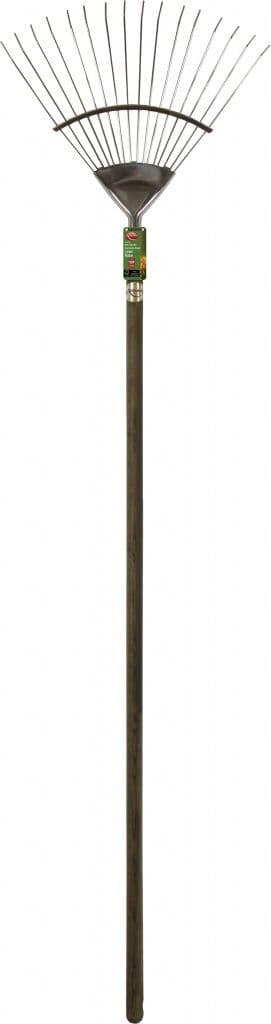 Ambassador Ash Handle Stainless Steel Lawn Rake - Length: 184cm