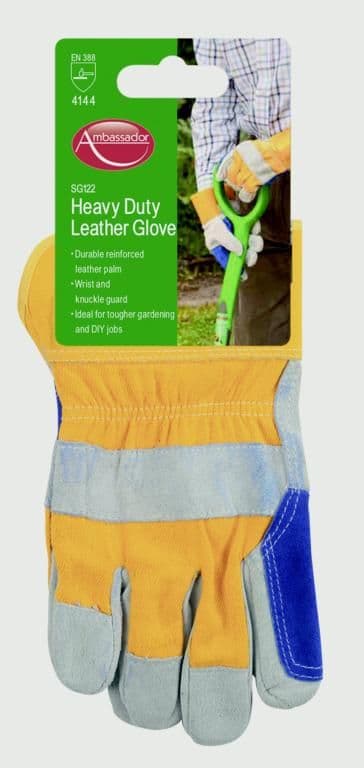 Ambassador Deluxe Heavy Duty Leather Glove - Reinforced Leather Palm
