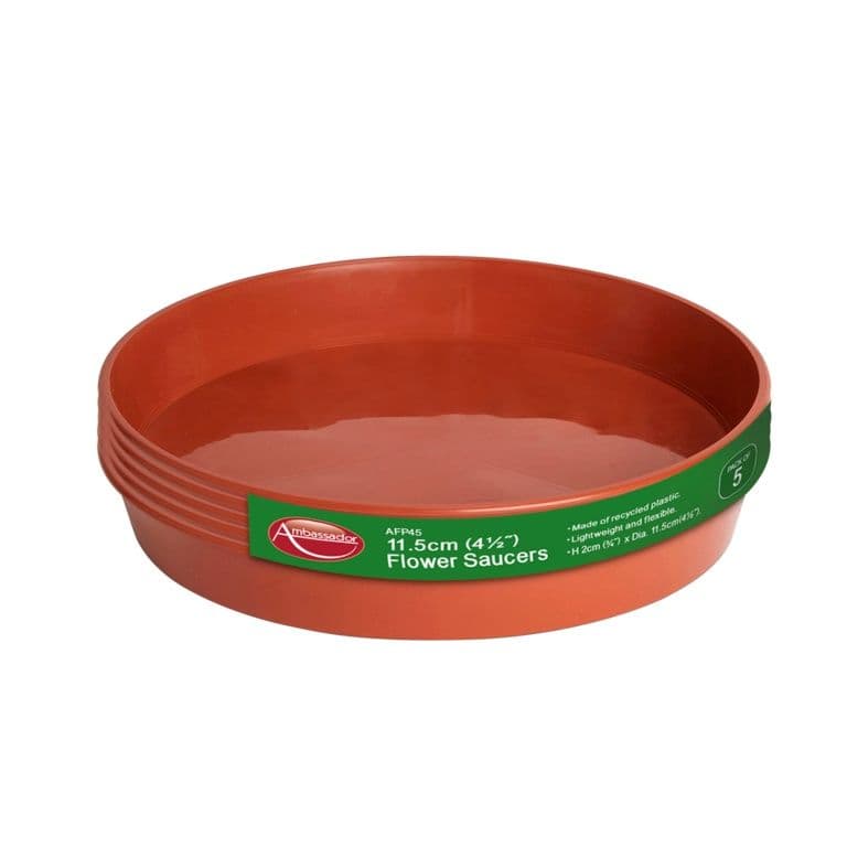 Ambassador Flower Pot Saucer - 3-4" - Pack 5