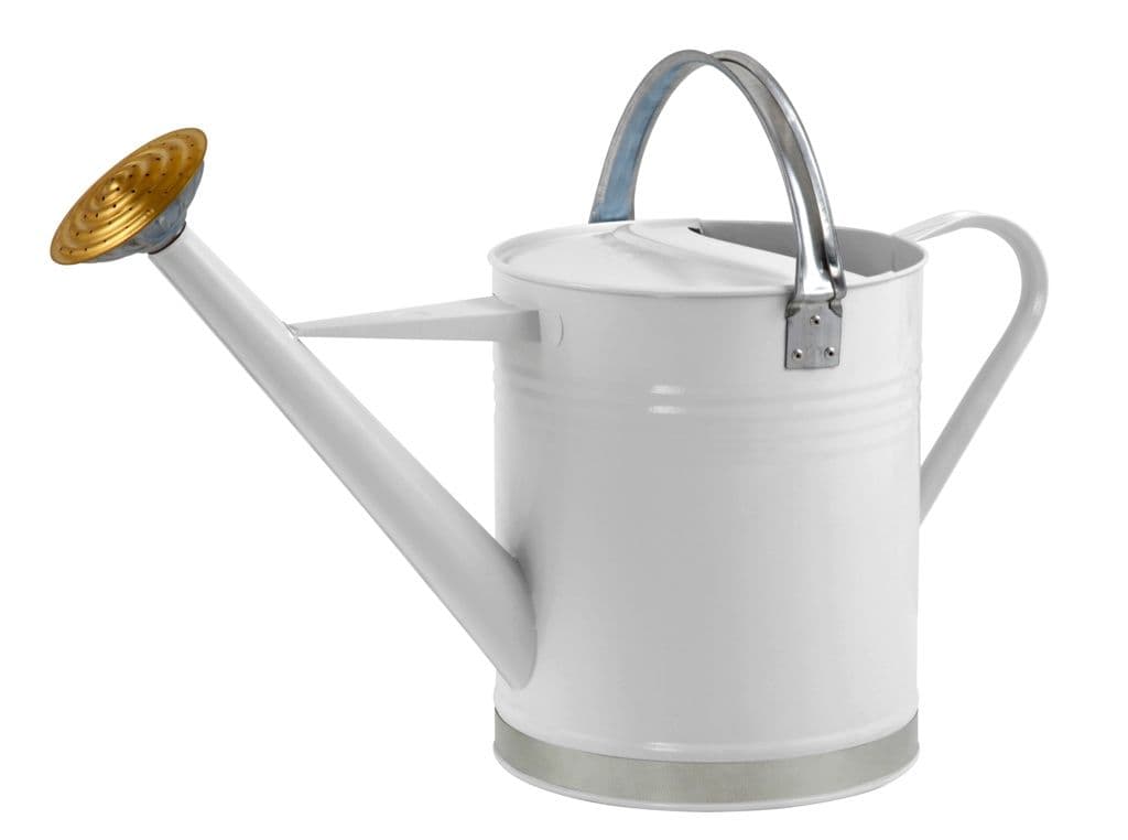 Ambassador Metal Watering Can - Cream  2 Gallon