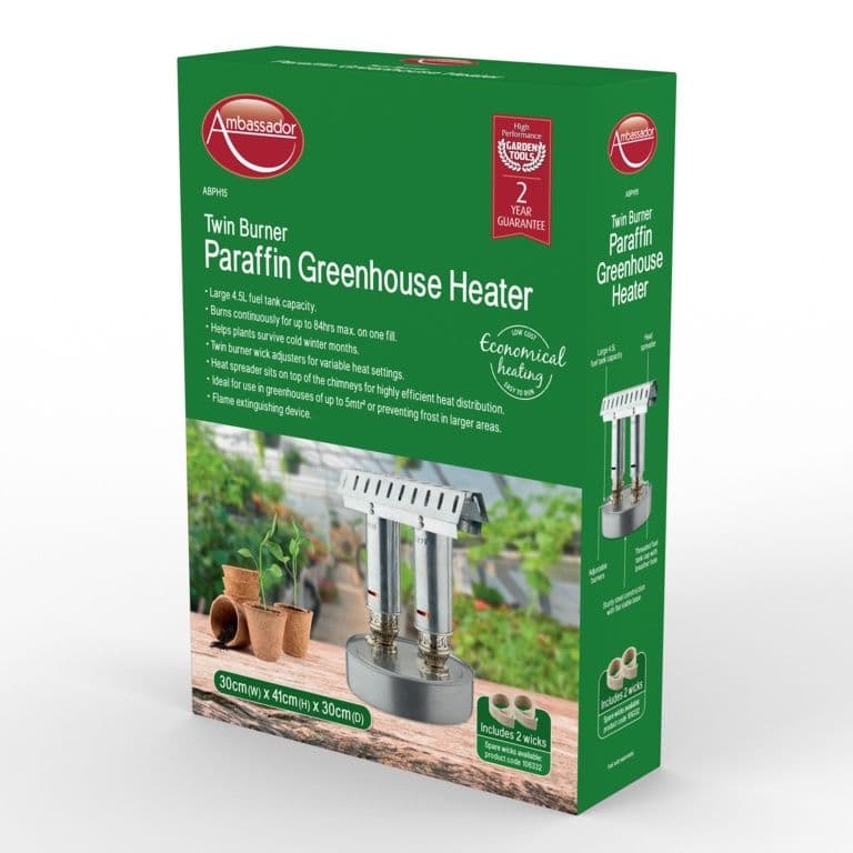 Ambassador Paraffin Greenhouse Heater - Twin Burner
