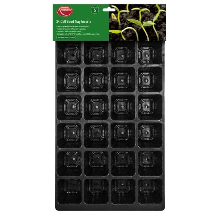 Ambassador Seed Tray Inserts Pack 5 - 24 Cell