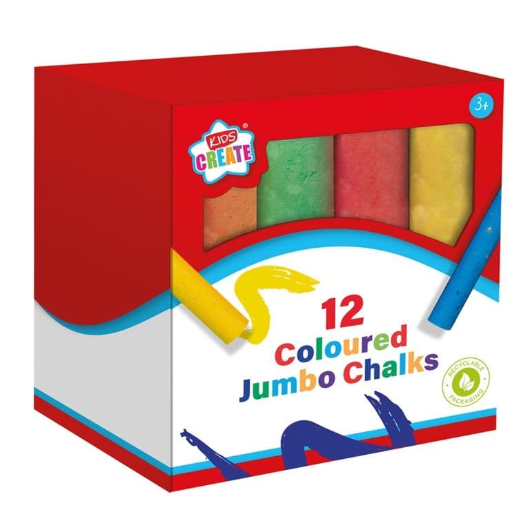Anker Coloured Jumbo Chalks - Pack 12