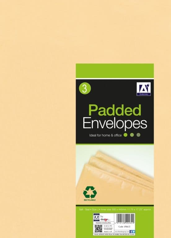 Anker Padded Brown Envelopes - 320 x 455 Pack 3