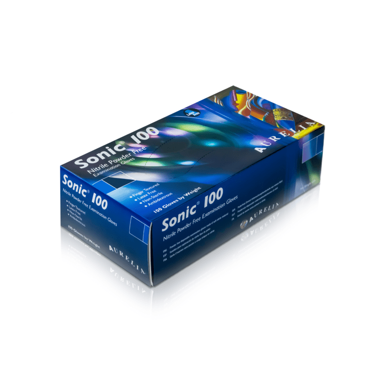 Aurelia Sonic Powder Free Nitrile Glove - Pack 100 X Large