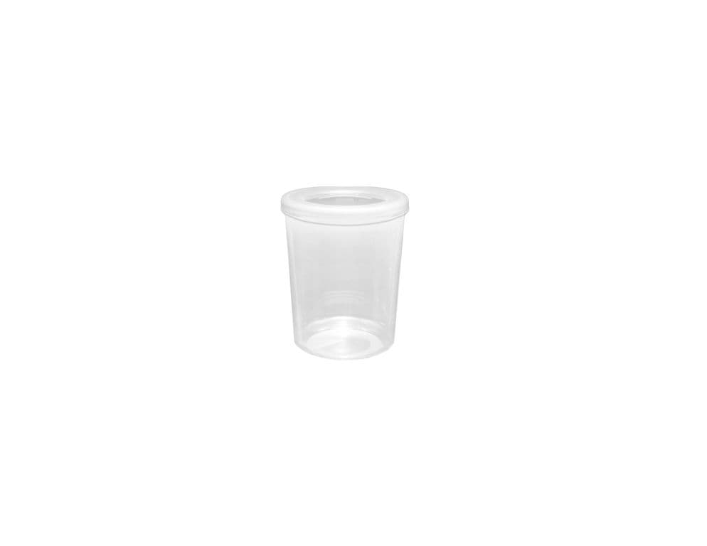 Beaufort Food Container Round Hinged Lid - 400ml Clear