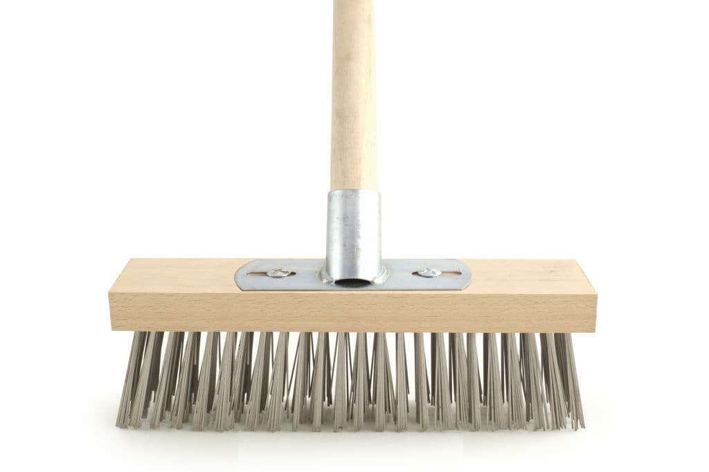 Bentley Wire Brush with Bracket and Wooden Handle - 12" Galvanised